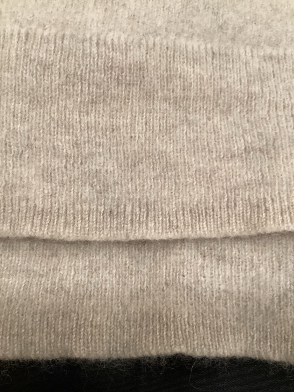 Johnny Was Casey Cashmere Whipstich Oat Colored Sweater W Pink Stitching M - Picture 8 of 13